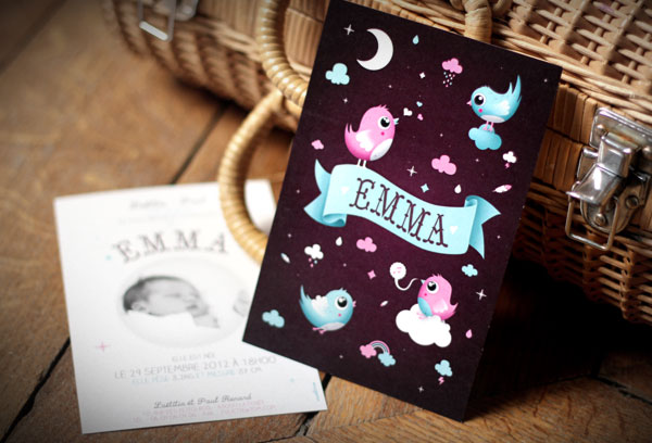 faire-part de naissance fille