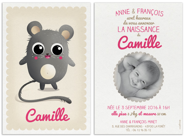 Faire part de naissance